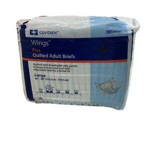Covidien Adult 18 Ct Quilted Disposable Briefs With Side Panels Sz Large 45"-58"